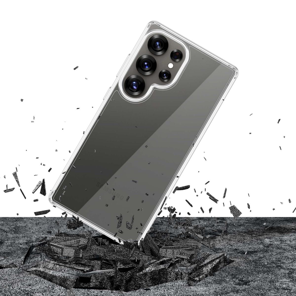 Etui pancerne 3mk Armor Case do Samsung Galaxy S25 Ultra, przezroczyste